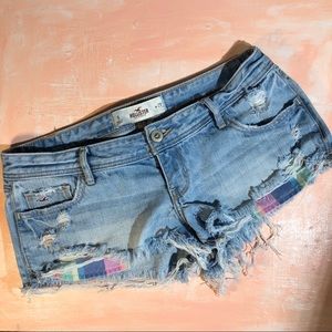 Hollister Denim Shorts Distressed